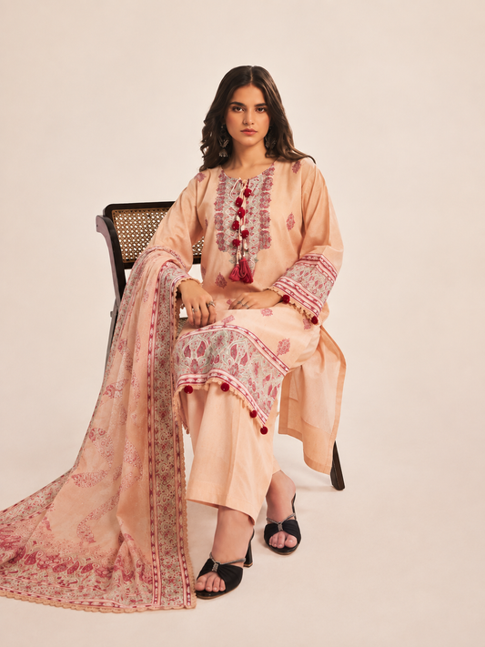 Peach Serenity 3-piece Suit