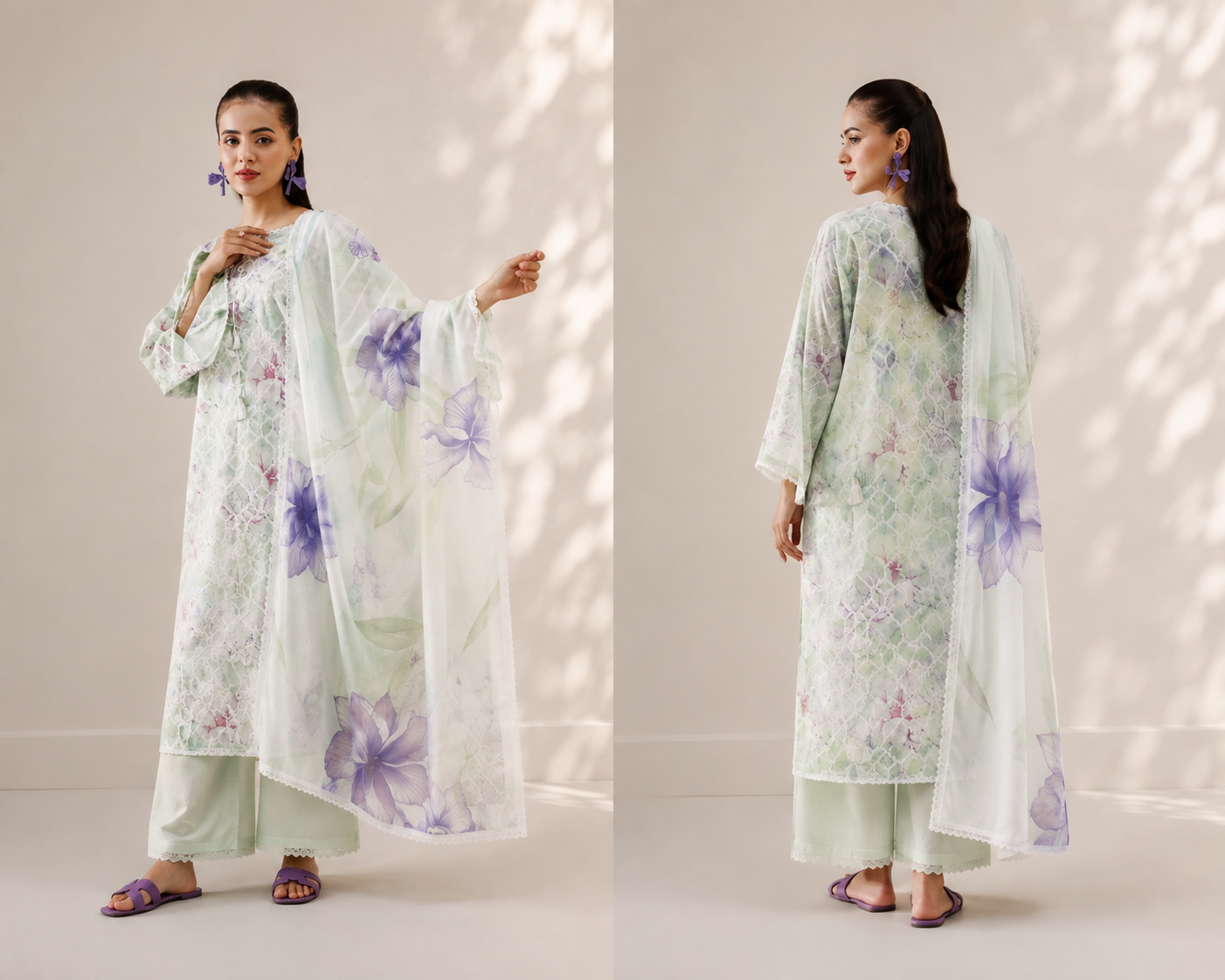 🌸 Serene Bloom — 3Pc Embroidered Collection 🌸