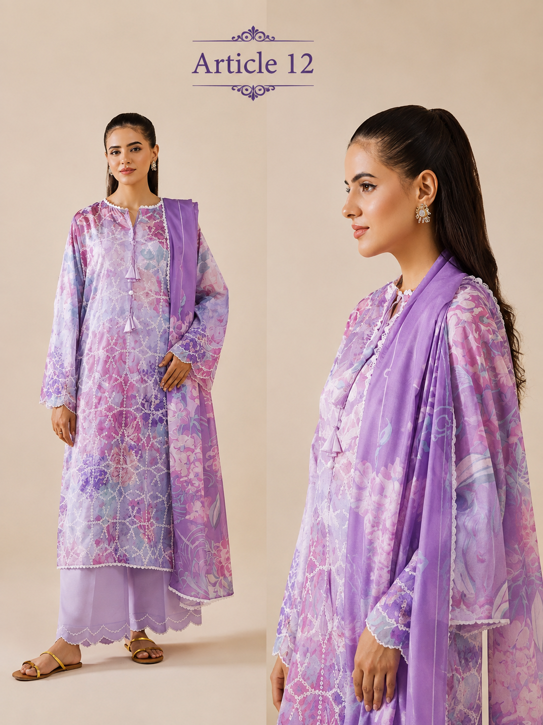 Serene Bloom 3Pc Embroidered Collection