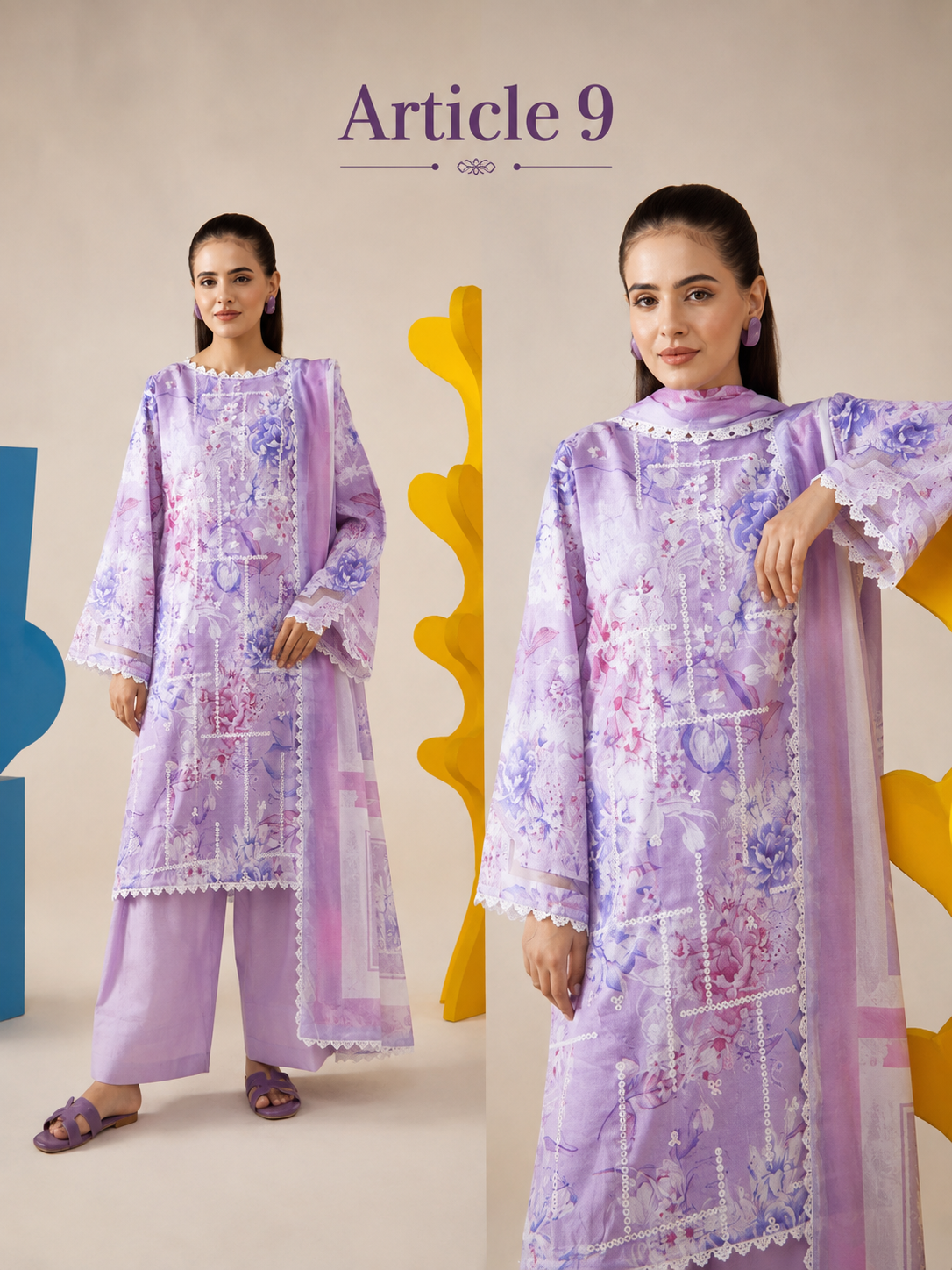 Serene Bloom 3Pc Embroidered Collection