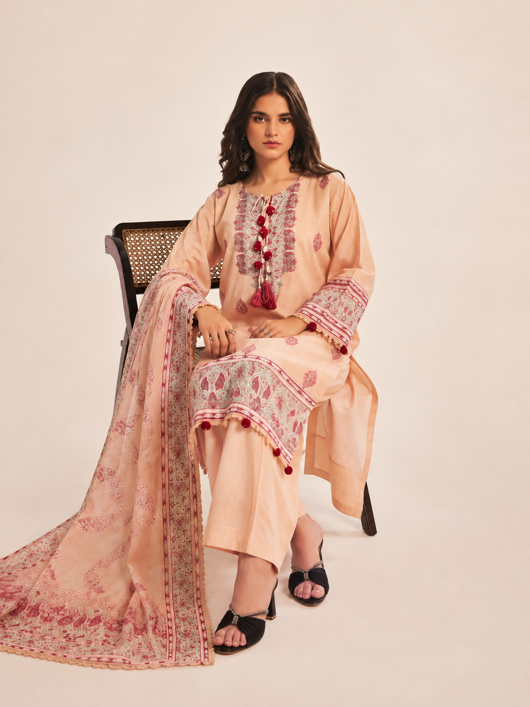 Peach Serenity 3-piece Suit