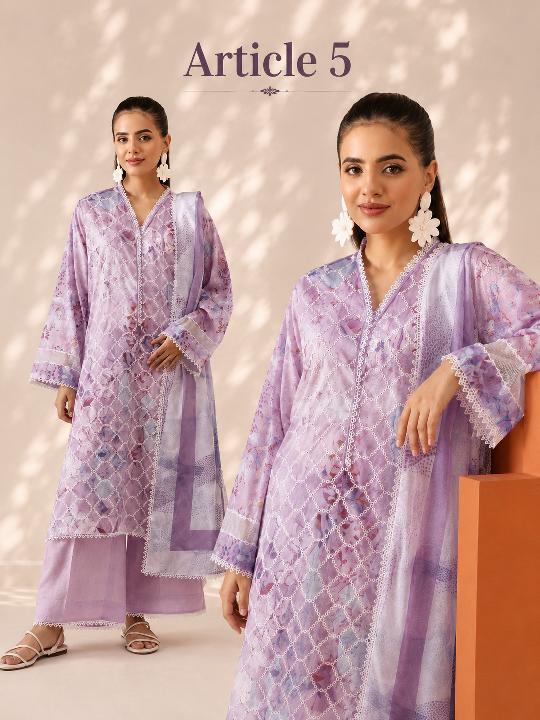 Serene Bloom 3Pc Embroidered Collection