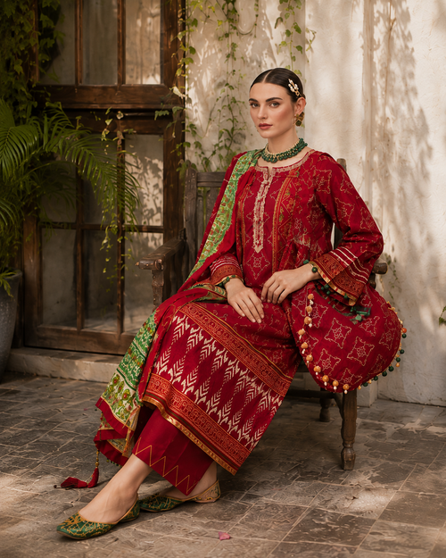 Amber Printed Lawn 3-Piece Suit