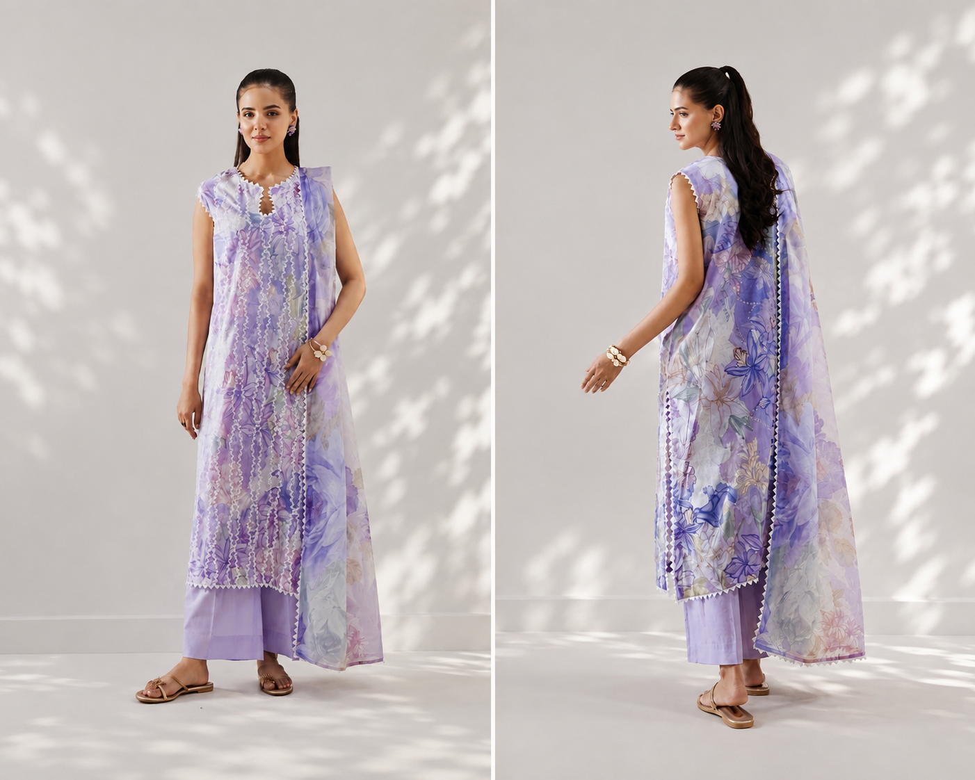 🌸 Serene Bloom — 3Pc Embroidered Collection 🌸
