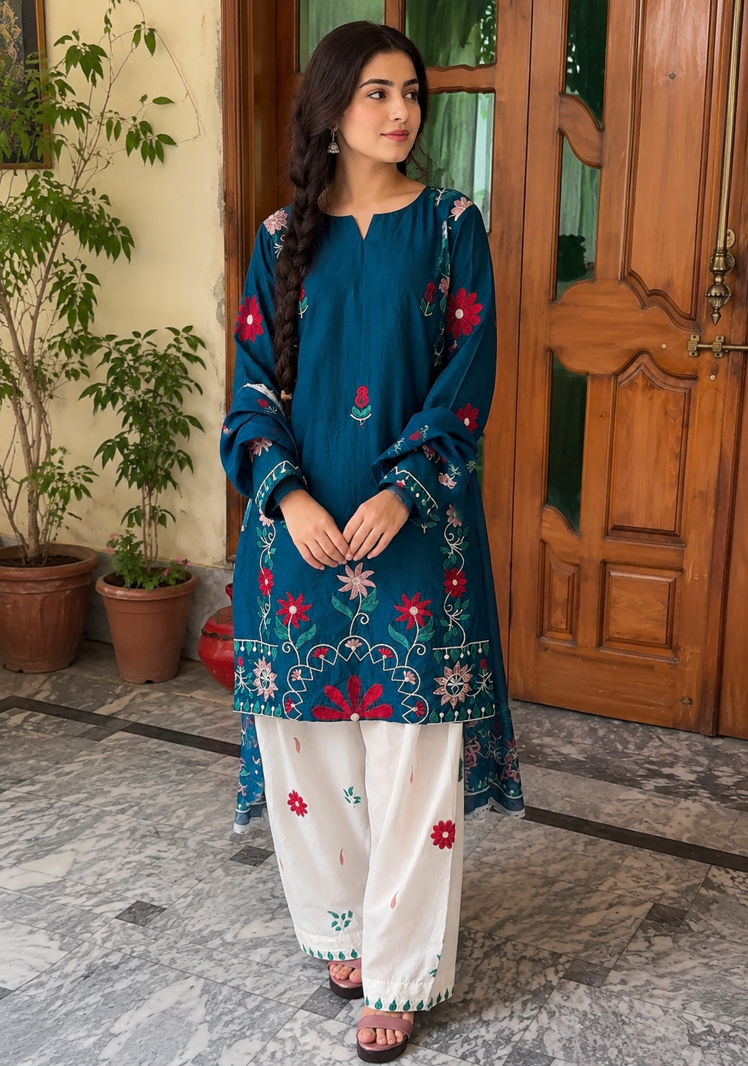 Urge Embroidered 3Pc Lawn Suit