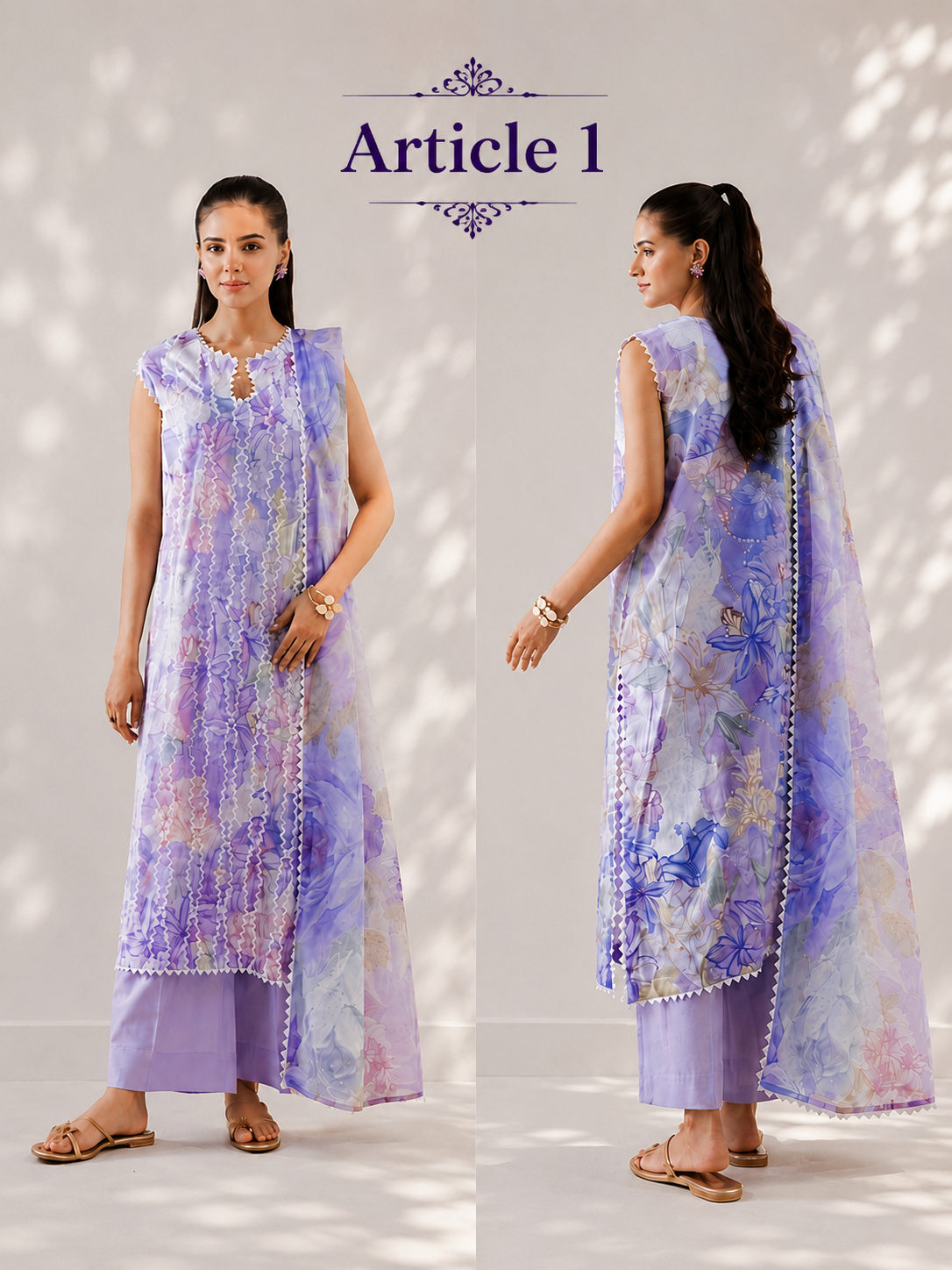Serene Bloom 3Pc Embroidered Collection