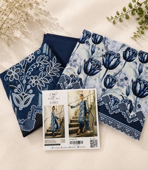 Blue Tulip 3PC Lawn Suit
