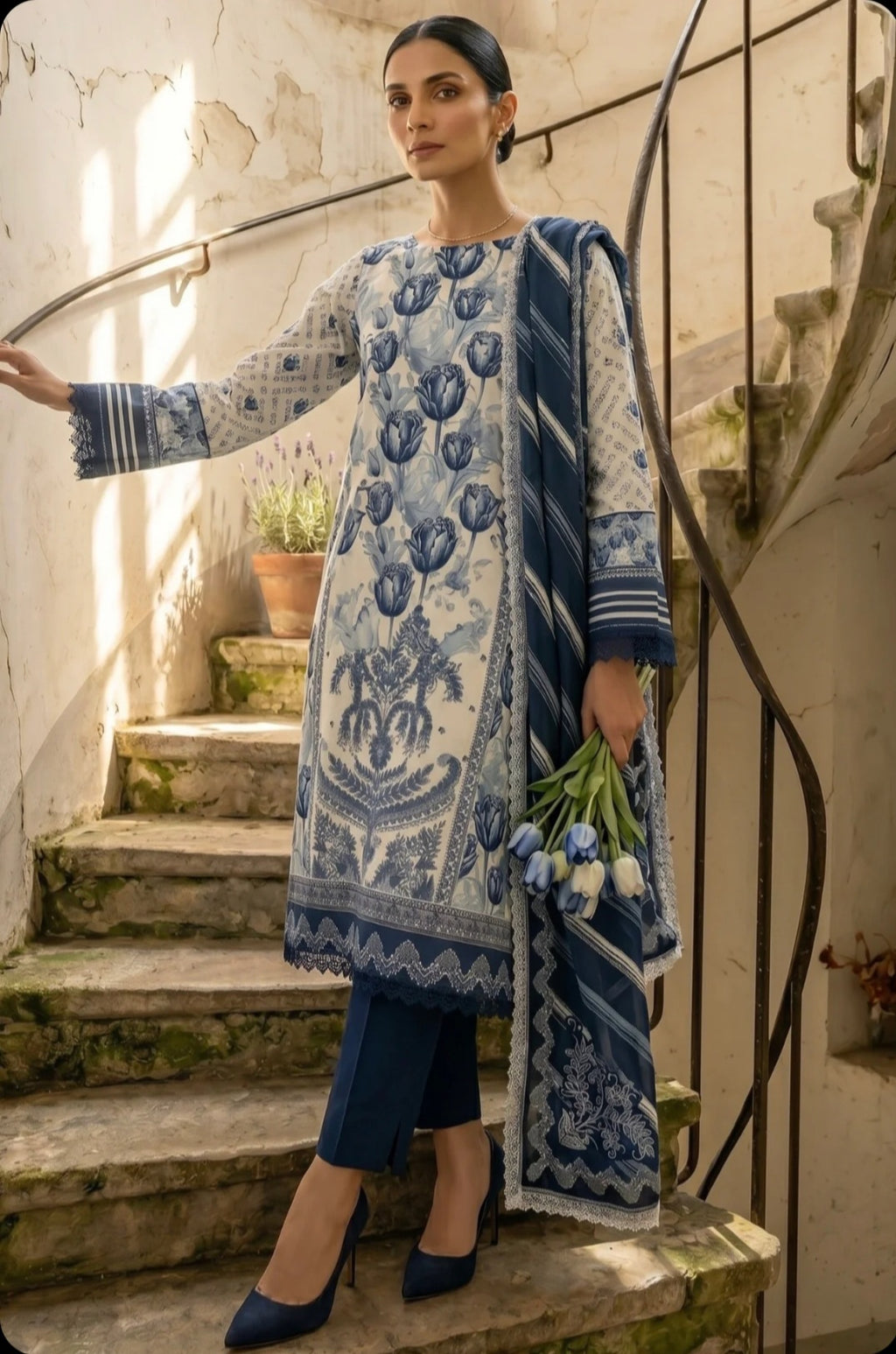 Blue Tulip 3PC Lawn Suit