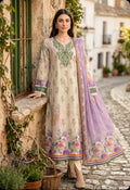 Lavender Blossom 3PC Lawn Suit